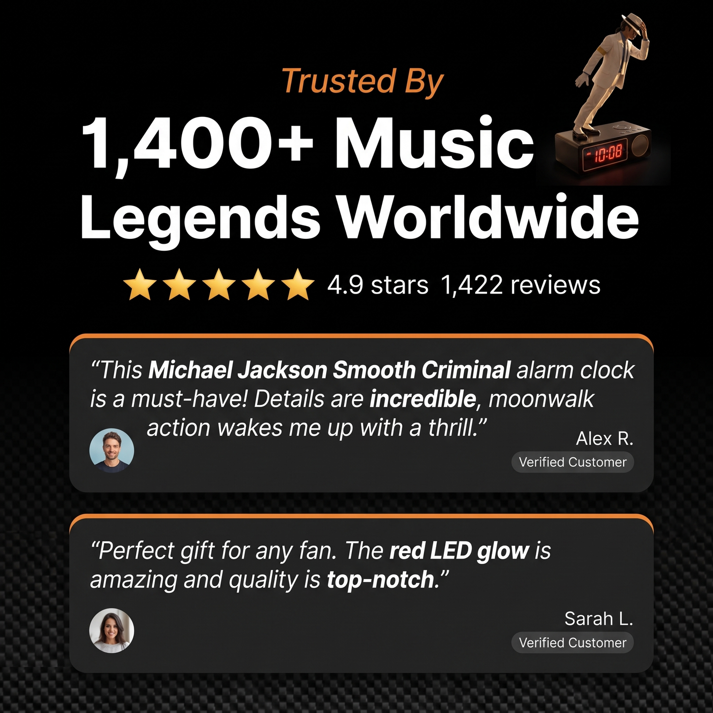 Michael Jackson Digital Alarm Clock